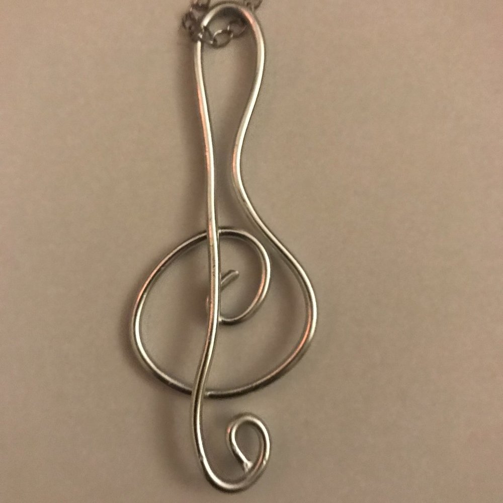 Clef Music Symbol Necklace